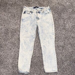 GAP Jeans Womens 4/27 Reg Bleach Wash Boyfriend Denim Stretch